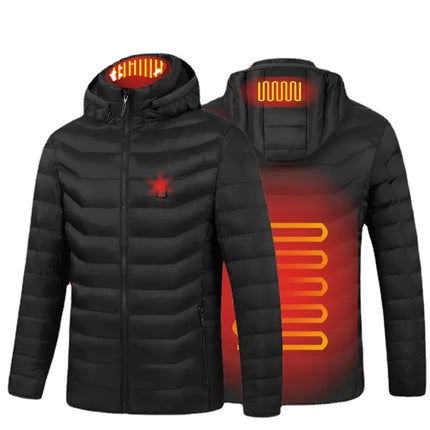 Smart Heated Cotton Jacket – USB Rechargeable Winter Coat for Men & Women