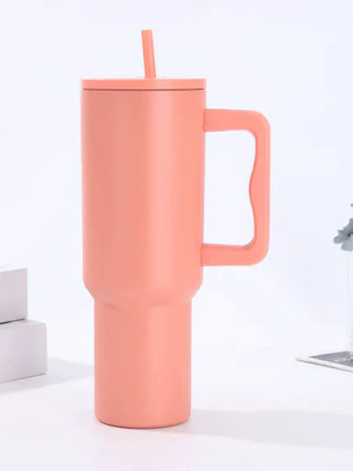 Handle Auto Cup – Insulated Stainless Steel Tumbler with Straw