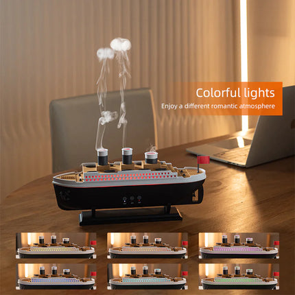 Steamship Diffuser – Aromatherapy Humidifier with LED Mood Lights