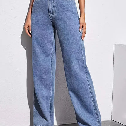 High Rise Loose Baggy Fit Boyfriend Jeans – Women’s Wide Leg Denim