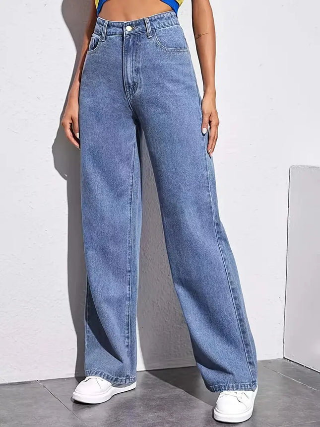 High Rise Loose Baggy Fit Boyfriend Jeans – Women’s Wide Leg Denim