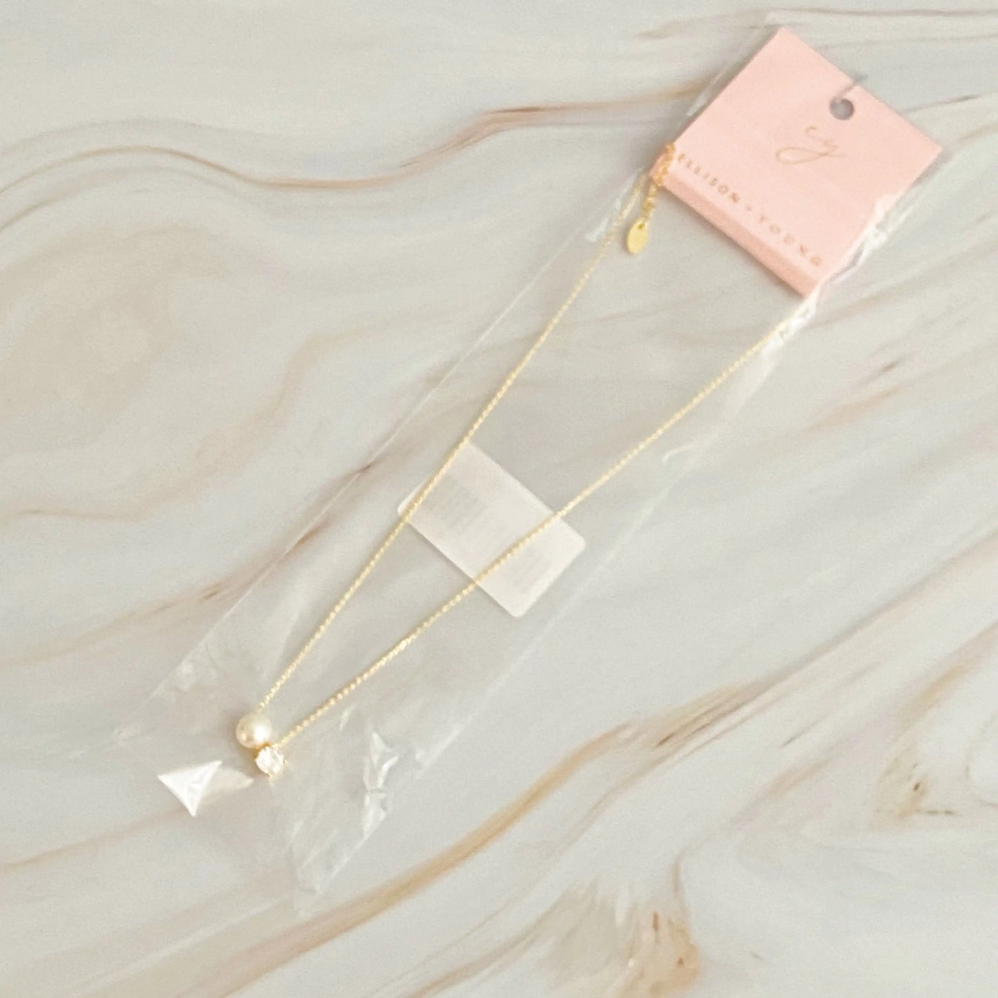 Single Pearl and Diamond Necklace – Minimalist Women’s Jewelry