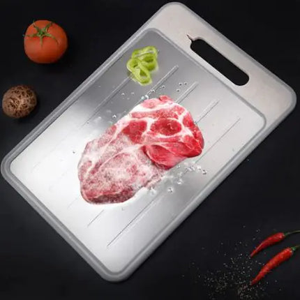 Defrosting Double-Sided Cutting Board – Thawing Plate & Cutting Surface in One | Fast Defrost, Durable & Space-Saving