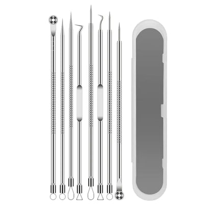 Stainless Steel Pimple & Blackhead Extractor Tool Set – Professional Acne Removal Kit