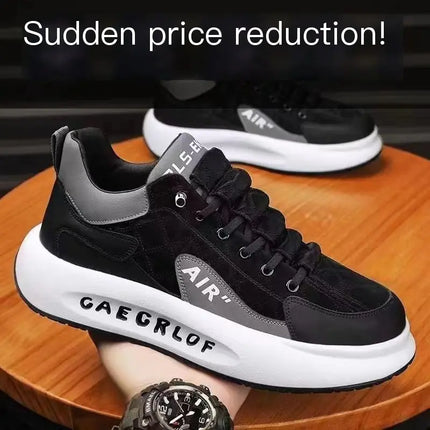 Baskets décontractées à semelle épaisse pour homme 2025 – Hauteur accrue, confort sportif