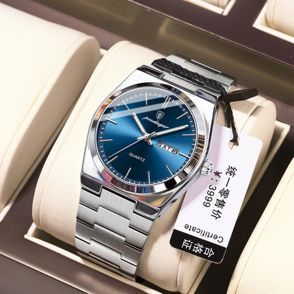 Elegant Stainless Steel Wristwatch for Men