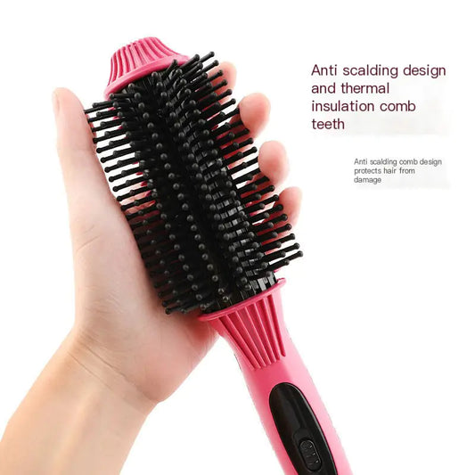 2-in-1 Hair Straightener & Curling Comb – Fast Heating Styling Tool for All Hair Types