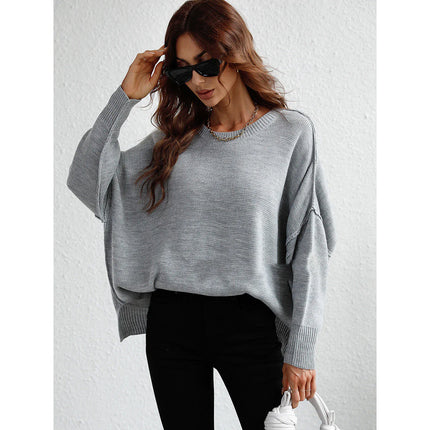 Women's Long Sleeve Crew Neck Sweater | Cozy Classic Pullover