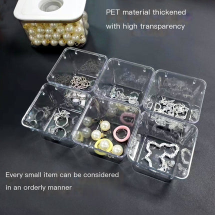 Clear Plastic Drawer Organizer Set – Multi-Size Storage Bins for Makeup