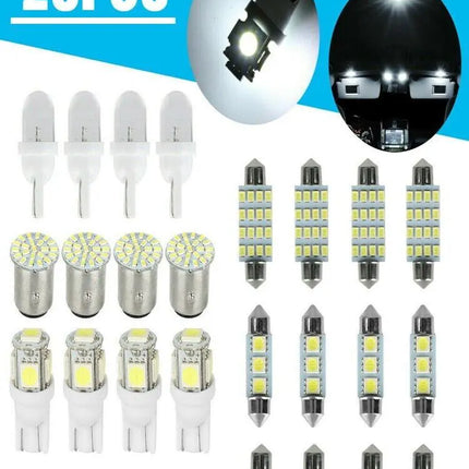 Car Interior LED Light Bulb Set – Dome, Map, Door, Trunk, License Plate