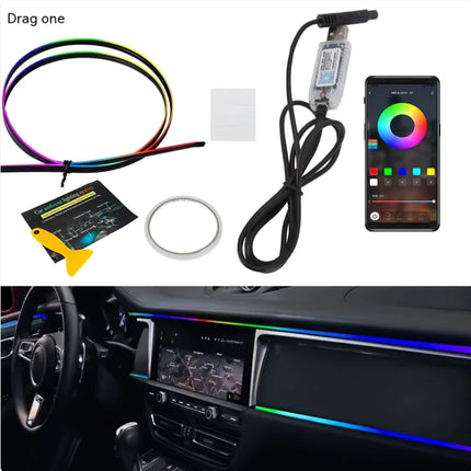 Car LED Ambient Light Bar – Interior Mood Lighting Kit