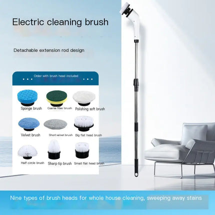 Multifunctional Electric Cleaning Brush – Bathroom & Kitchen Tool
