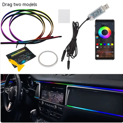 Car LED Ambient Light Bar – Interior Mood Lighting Kit