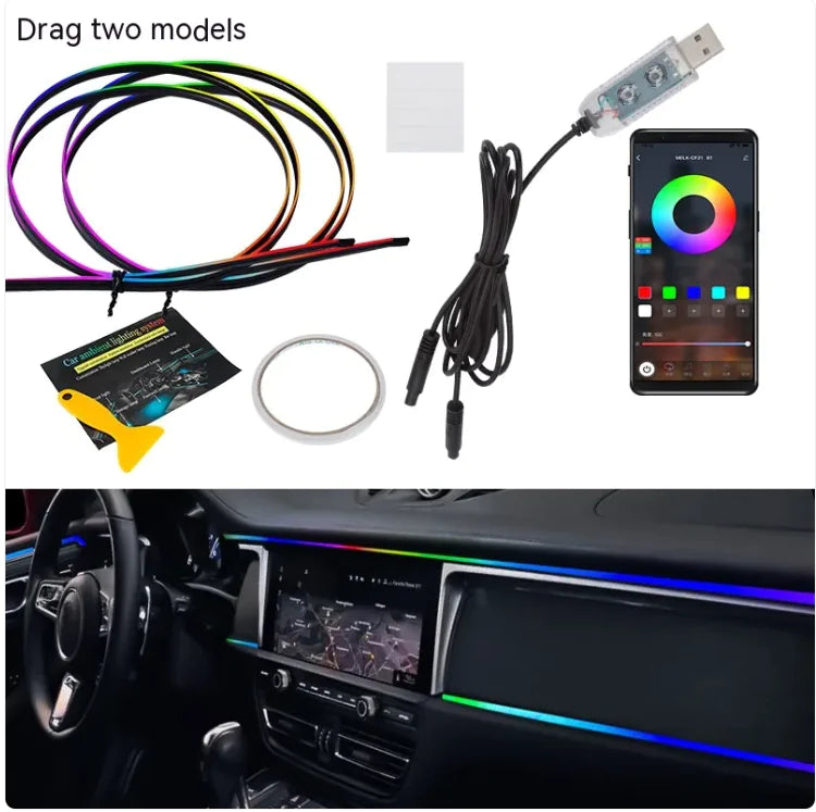 Car LED Ambient Light Bar – Interior Mood Lighting Kit | 30% Off + Free Worldwide Shipping