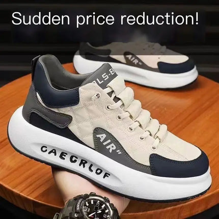 Baskets décontractées à semelle épaisse pour homme 2025 – Hauteur accrue, confort sportif