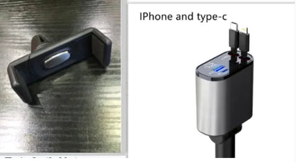 High-Powered 100W Car Charger with USB-C & USB-A Ports – Fast Charging for Phones & Tablets