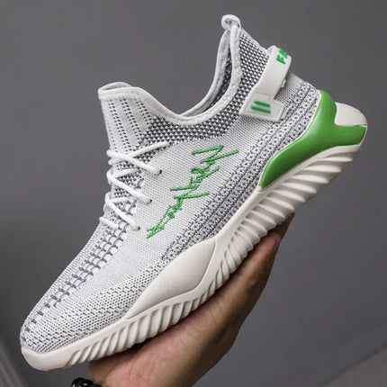 Men’s Casual Breathable Mesh Shoes – Lightweight Flat Heel