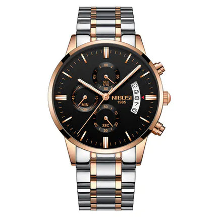 Men’s Luxurious Gold Wrist Watch – Elegant Quartz Timepiece