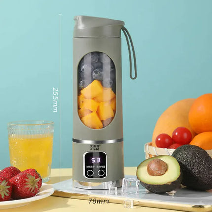 Portable Smoothie Blender Bottle – Rechargeable & Travel-Friendly