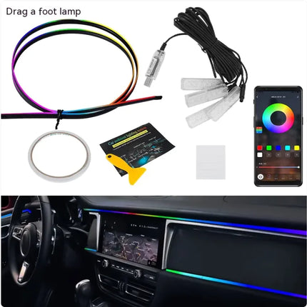 Car LED Ambient Light Bar – Interior Mood Lighting Kit