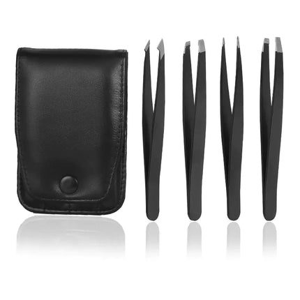 Stainless Steel Eyebrow Tweezers Grooming Set