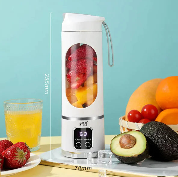 Portable Smoothie Blender Bottle – Rechargeable & Travel-Friendly