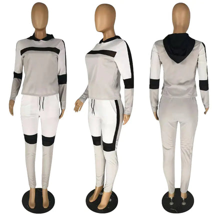 Women’s GrayTracksuit Set – Casual Sweater & Pencil Pants | Chic Lounge & Streetwear Outfit