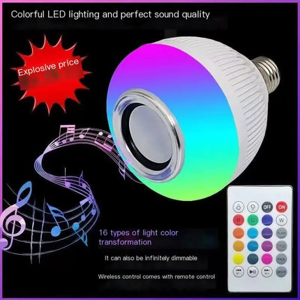 LED Bluetooth Music Bulb – Color-Changing Smart Speaker Light