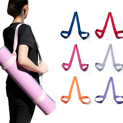 Portable Yoga Mat Tie Down Strap – Multi-Purpose Carry & Stretching Tool