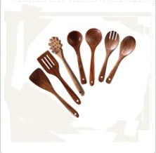 Culinary Essentials Wooden Spatulas – Premium Acacia Wood Kitchen Tools Set
