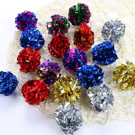 cat toy ring paper ball colorful interactive kitten toysmall cat play ball crinkle toy indoor fun

durable cat toy for kittens and cats