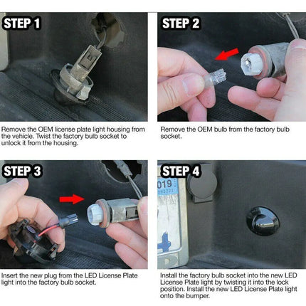 LED License Plate Lights for Ford – Rear Bumper Tag Assembly