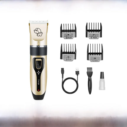Electric Pet Grooming Kit for Dogs and Cats – Cordless Clipper Set with Multiple Blade Options