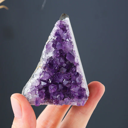 Natural Amethyst Crystal Cluster Decoration – Healing Stone for Home or Office Decor