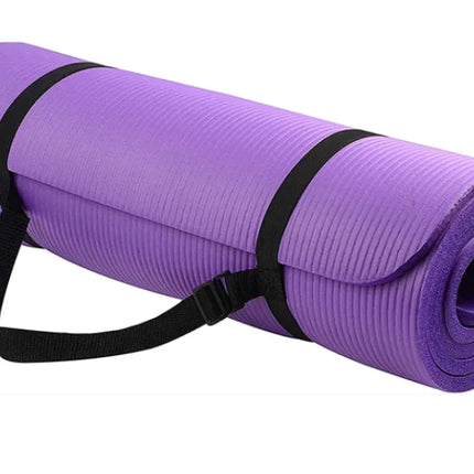 NBR Striped Yoga Mat – Non Slip Fitness